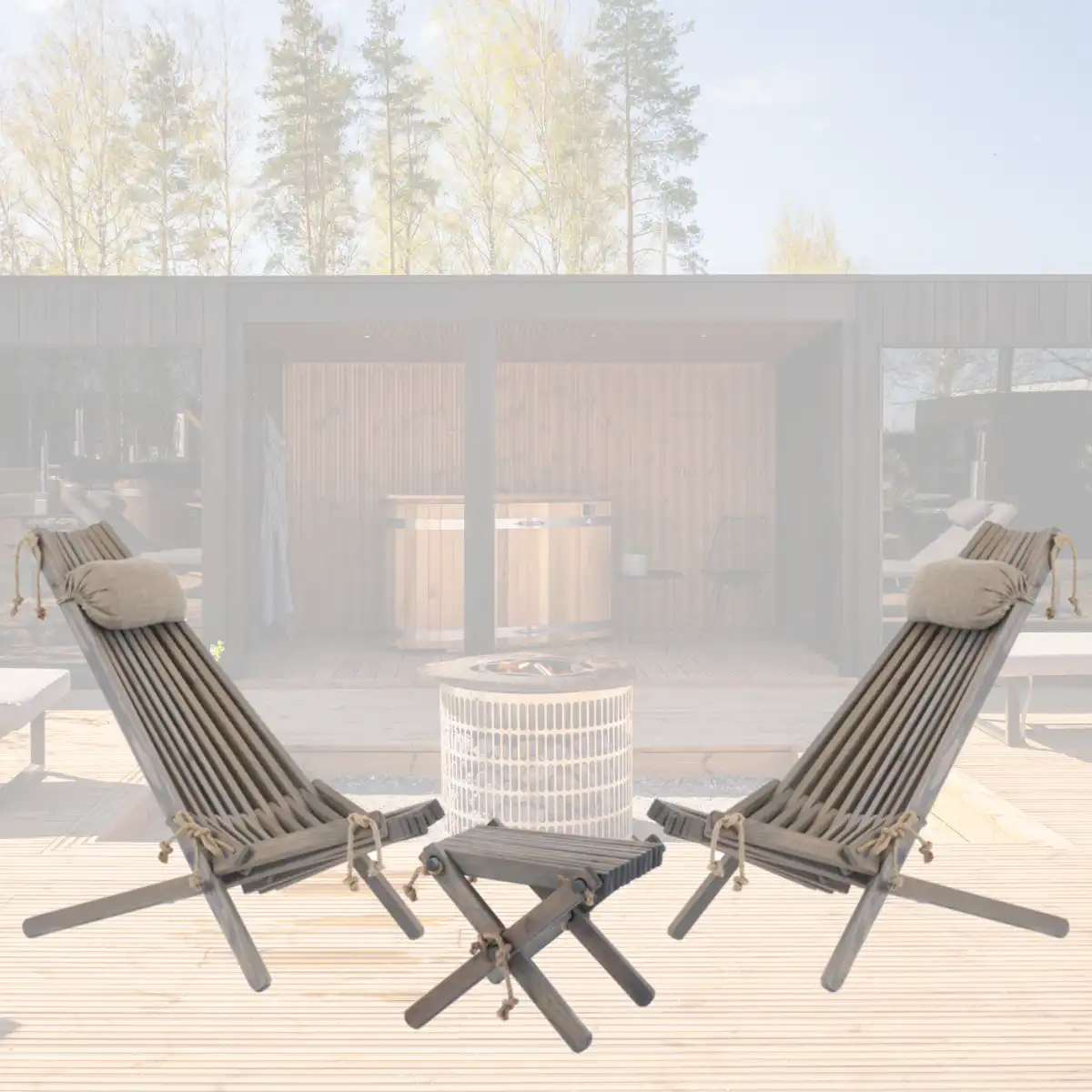 Ensemble mobilier de jardin Ecofurn