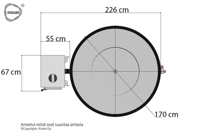 Bain nordique taille M 170cm